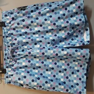 Tailorbyrd NWT "Pool Blue" Polka Dot Swim Trunks